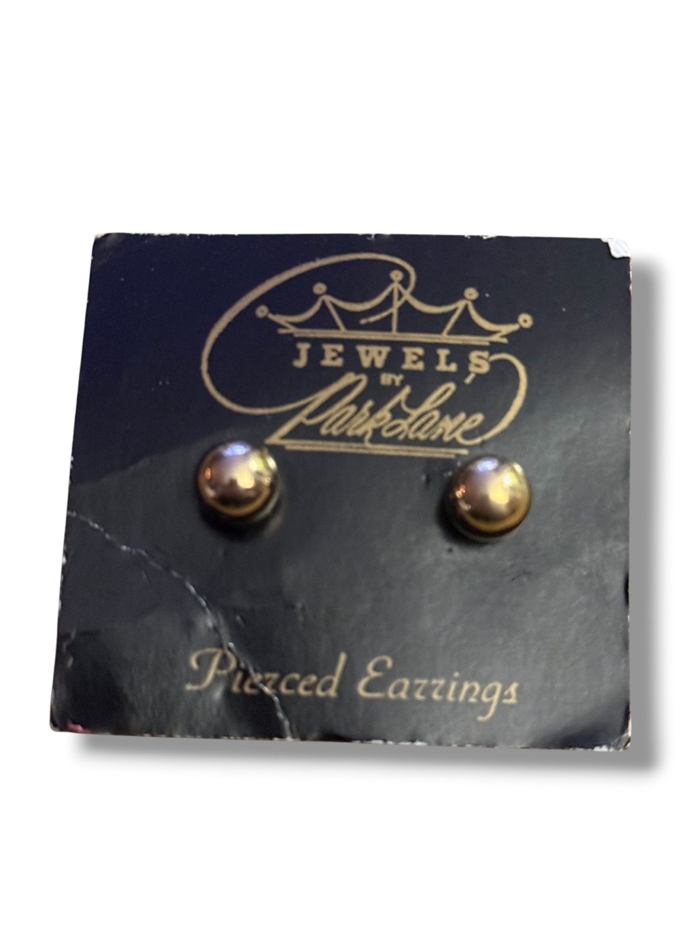 Vintage Park Lane gold tone ball stud earrings
